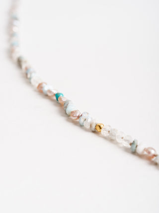 gold and pearl clasp necklace