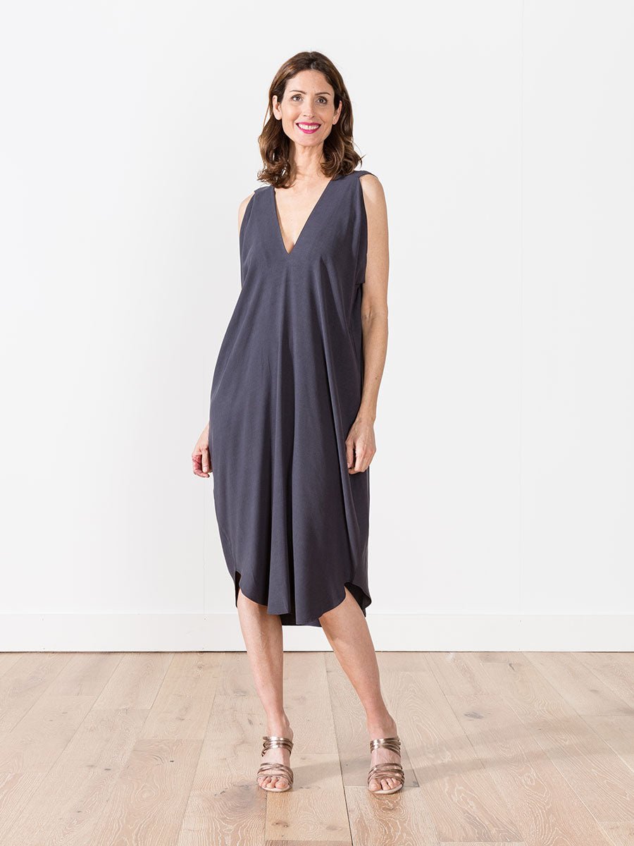 7115 By Szeki Signature Reversible Maxi Dress Charcoal 7115 By Szeki Signature Reversible Maxi Dress Charcoal