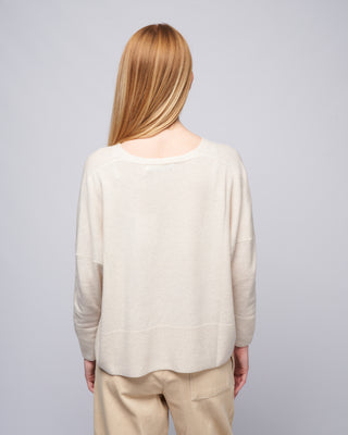 v-neck sweater - off-white