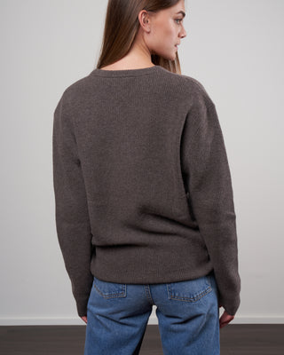 everyday crewneck sweater - umber