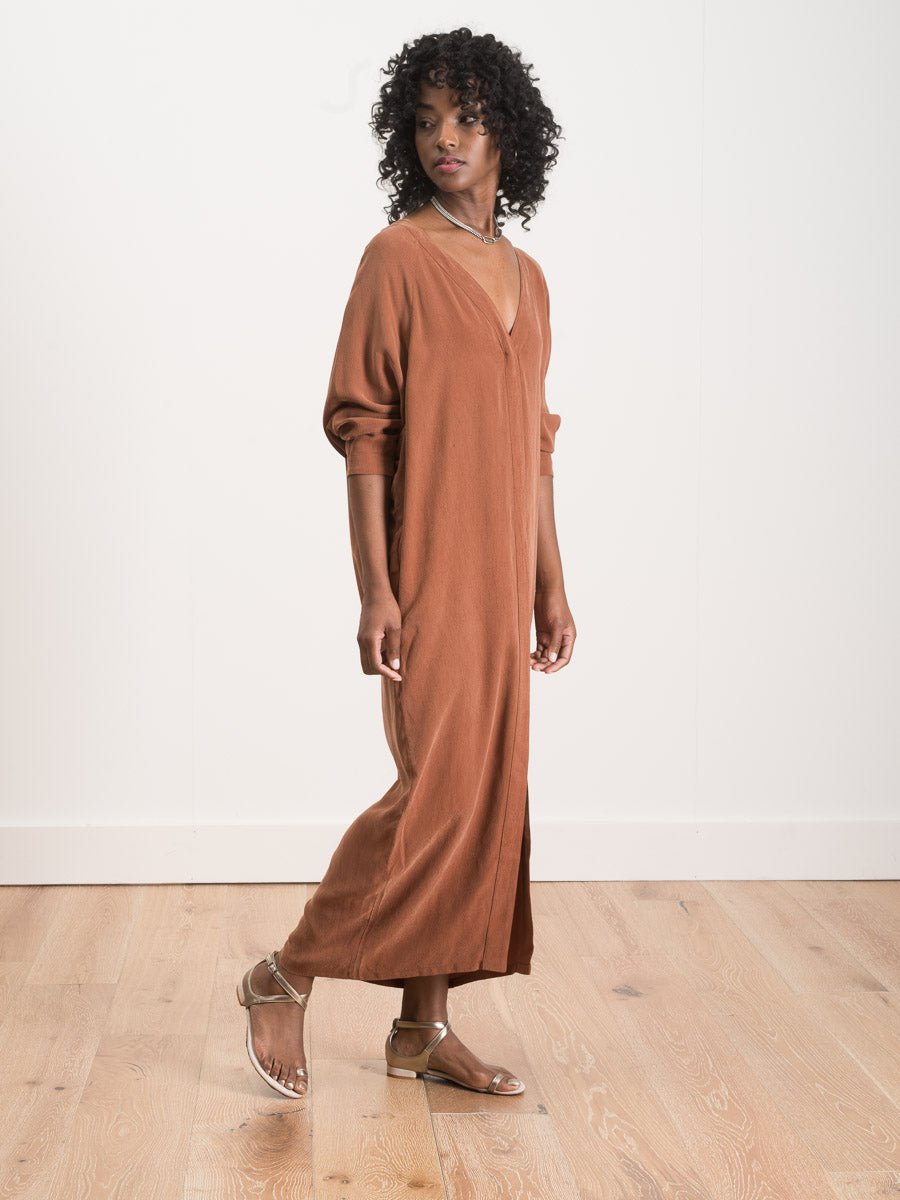 7115 by Szeki Rope Dress in Rust 7115 by Szeki Rope Dress in Rust