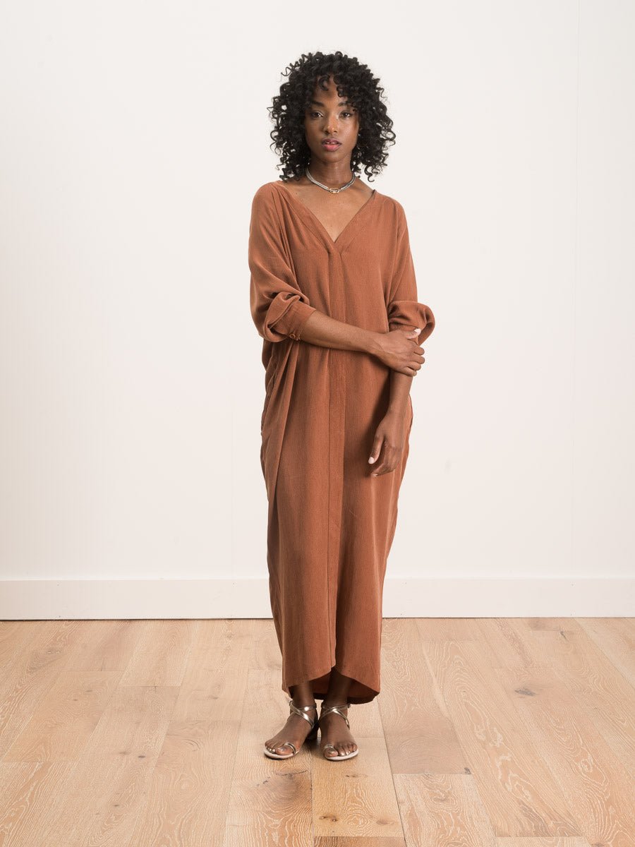 7115 by Szeki Rope Dress in Rust 7115 by Szeki Rope Dress in Rust