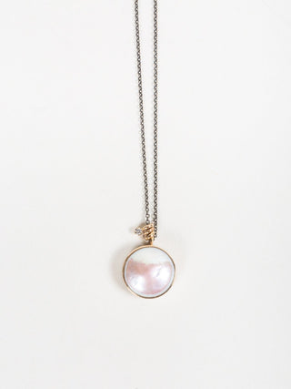 pearl necklace with diamond