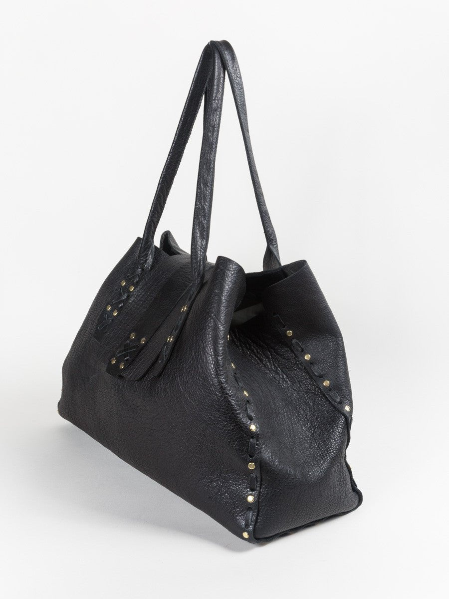 Calleen Cordero AGO Tote Black Leather