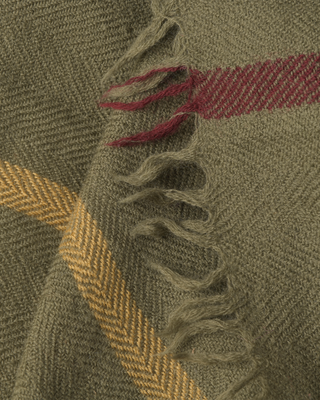 plaid laine n73 blanket- 140 x 200cm - forest green