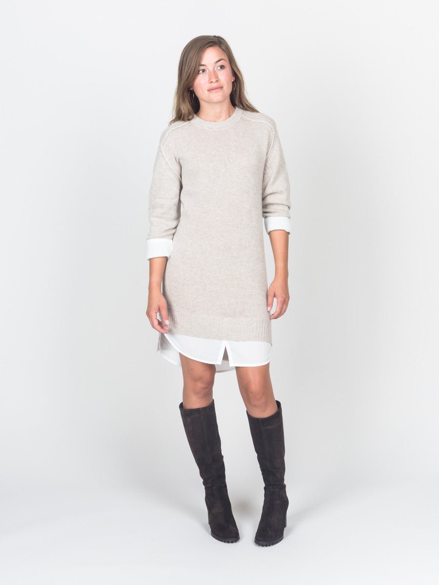brochu walker layered sweater dress Brochu Walker Women's The Printed Layered Looker Dress