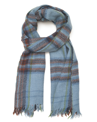 echarpe n644 scarf- 45 x 180cm - denim blue