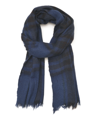 echarpe n644 scarf- 45 x 180cm - navy blue