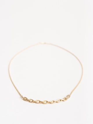 18k gold link necklace