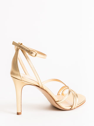 lillian 85mm heel - metallic soft gold