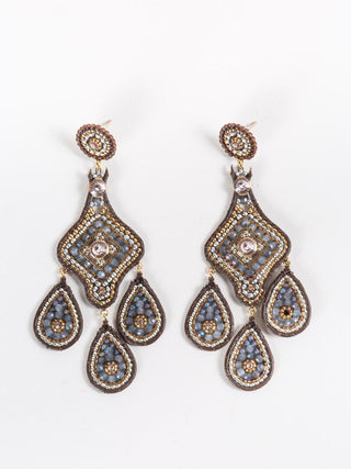 three drop earrings