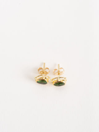 green tourmaline earrings