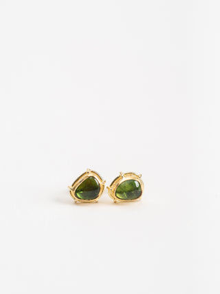 green tourmaline earrings