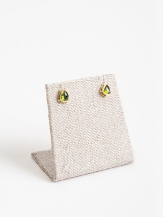 green tourmaline earrings