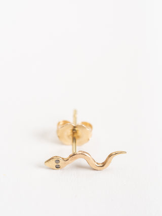 mini stud snake earrings