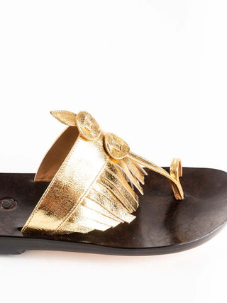 karma sandal - gold