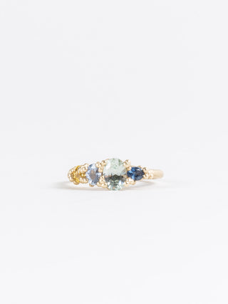sapphire ring with granules