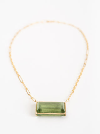 green tourmaline necklace