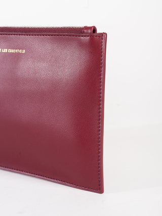 lawrence zip pouch - collegiate red