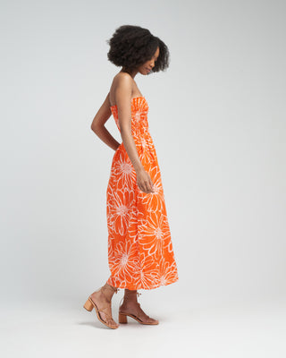 abbas midi dress - la sirena floral print