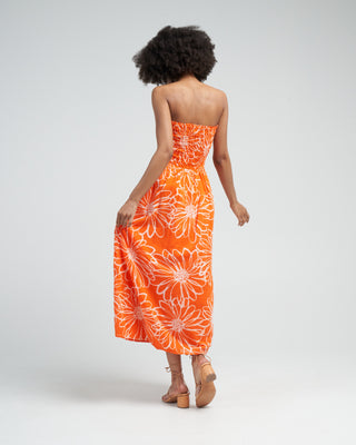 abbas midi dress - la sirena floral print