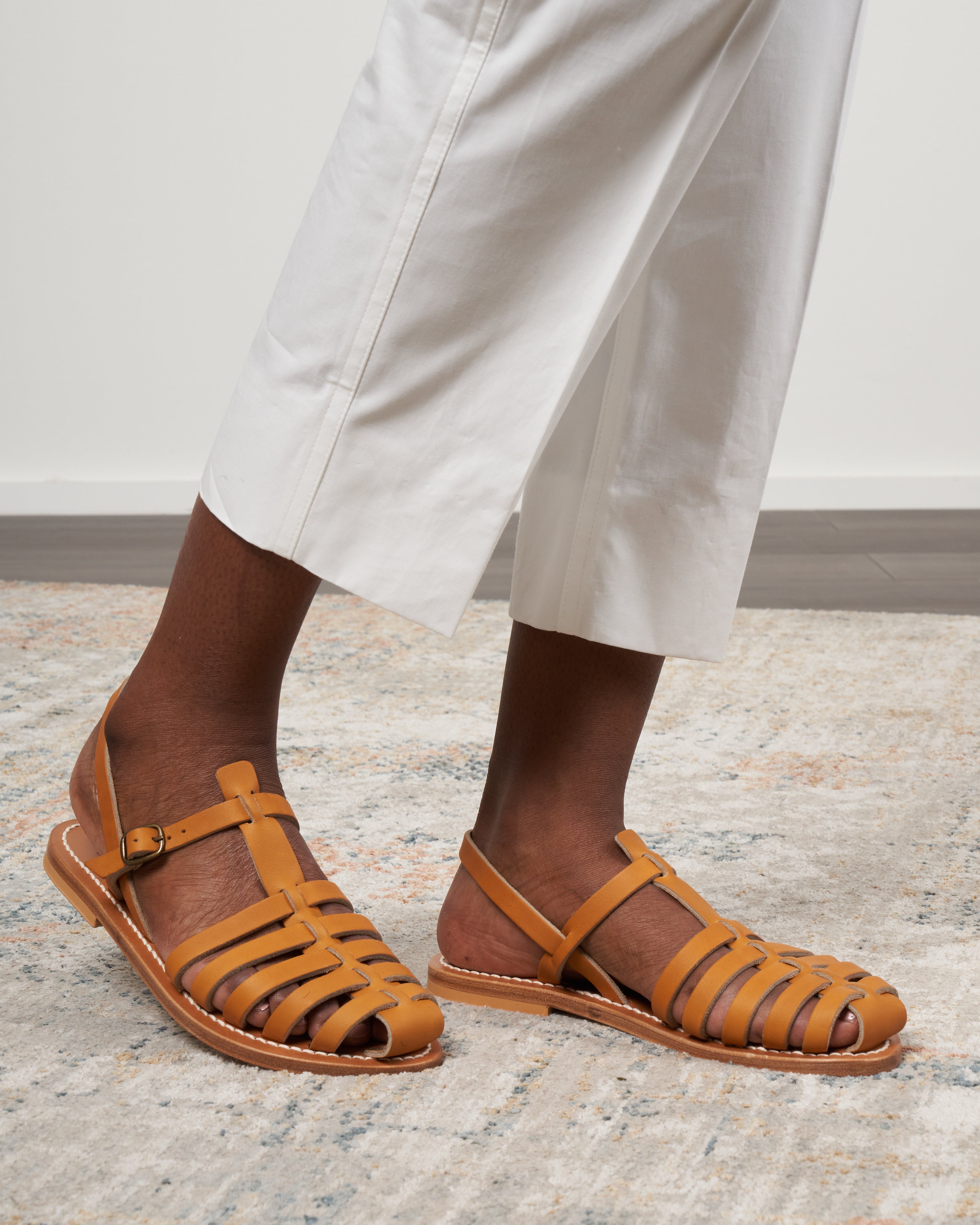 K Jacques Adrien Fisherman Sandal Natural