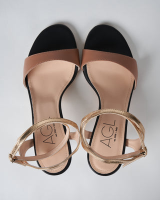 cara soft sandal - black/gold