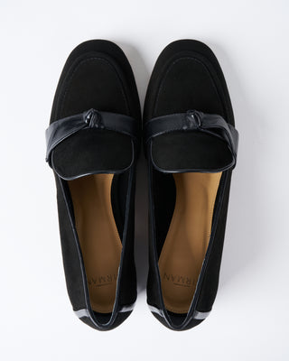 clarita loafer - black suede+nappa