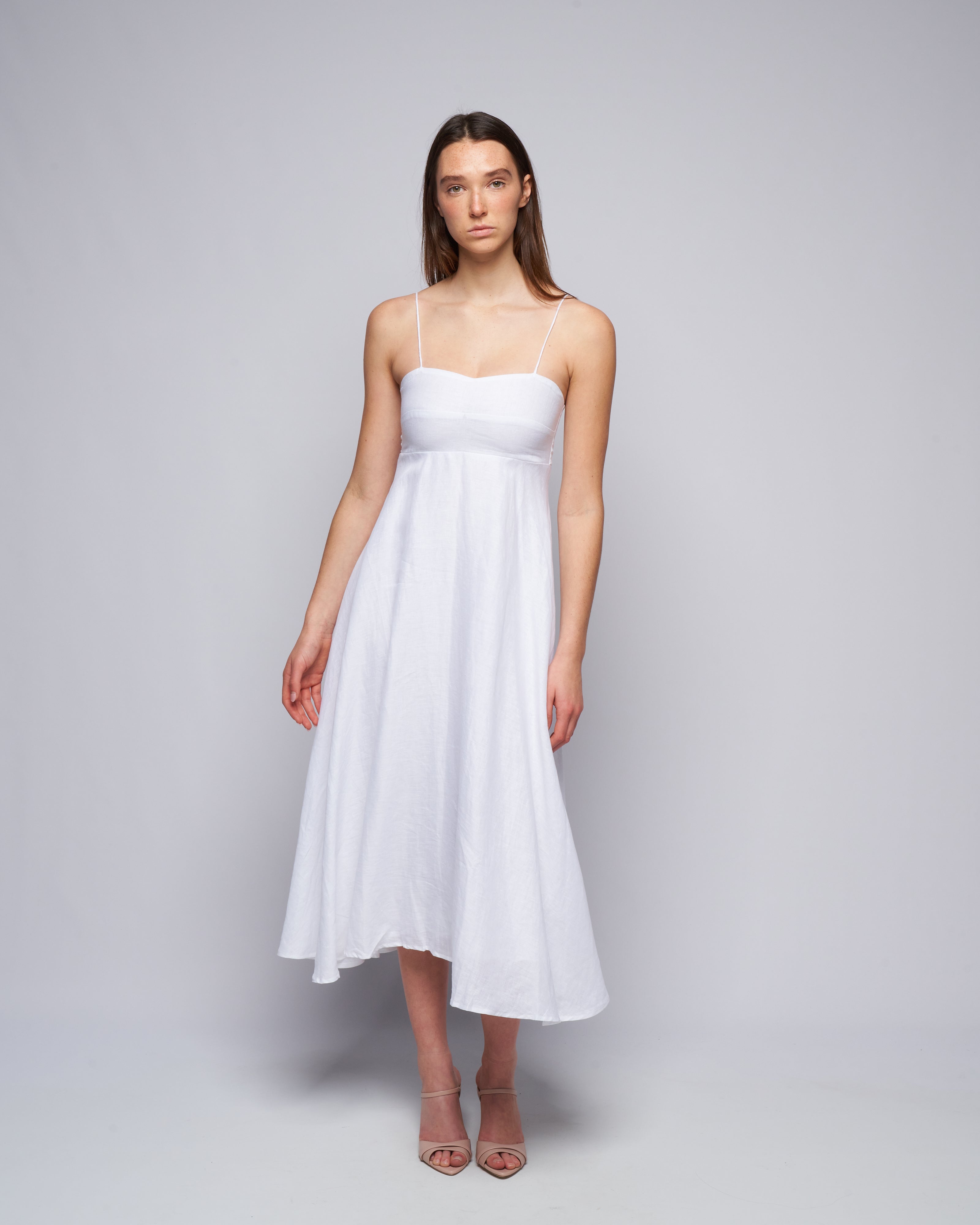 faithfull the brand white midi dress Faithfull The Brand - Maya Midi Dress