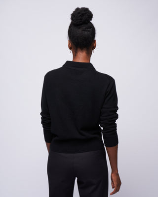 collar sweater - noir