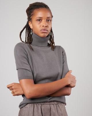 elbow sleeve turtleneck - onyx