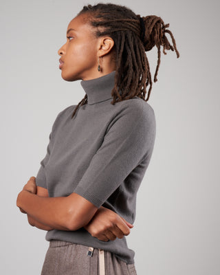 elbow sleeve turtleneck - onyx