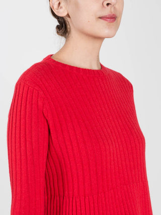 bell-sleeve pullover