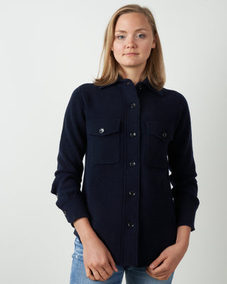 shirt jacket - navy