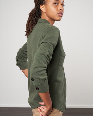 shirt jacket with pockets - cedar