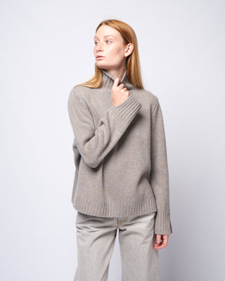 mockneck sweater - cashmere