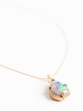 one of a kind mexican opal necklace