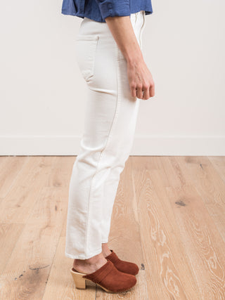 chloe crop jean w/ released waistband