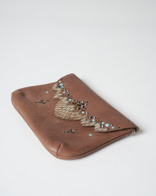 fancy clutch with sterling silver scales