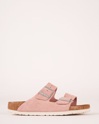 arizona soft footbed sandal - pink clay suede