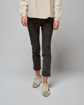 provence stretch suede pant - iron