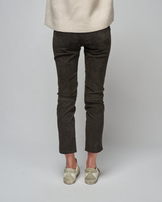 provence stretch suede pant - iron
