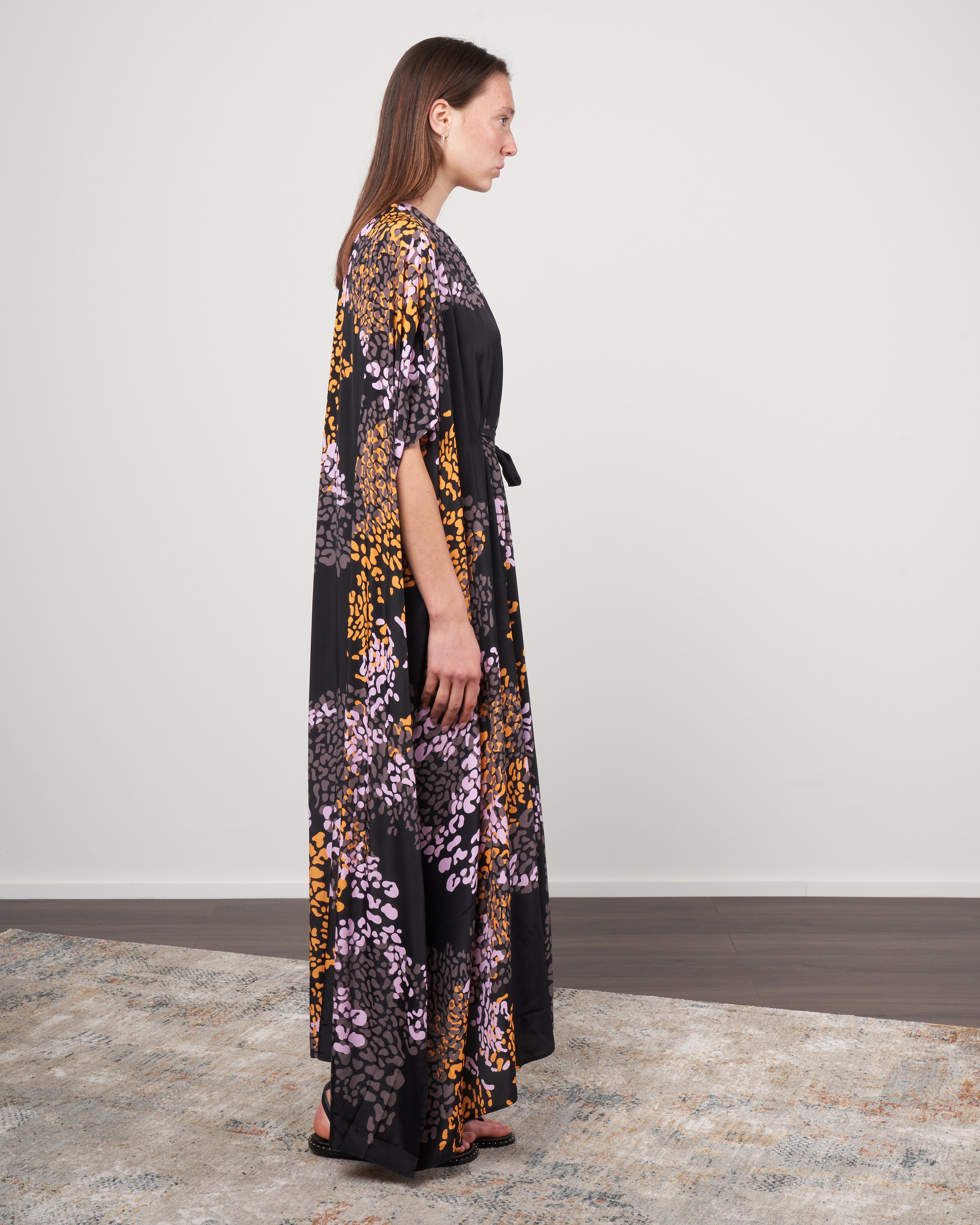 rayon silk dress Women's Rayon-Silk Asymmetrical Hem Dress in Black size 20/22