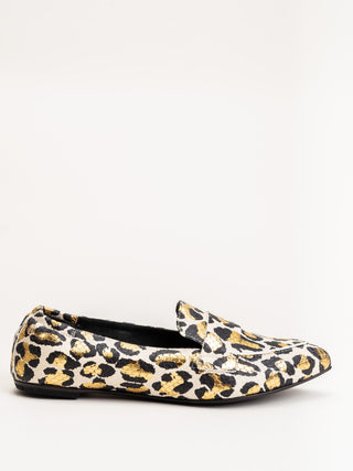 moccasin with keeper off white animal print