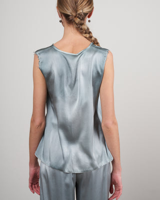 v neck top in silk - rio