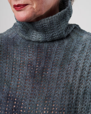 high neck corn stitch pullover - irish