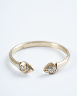 aziza diamond ring - gold