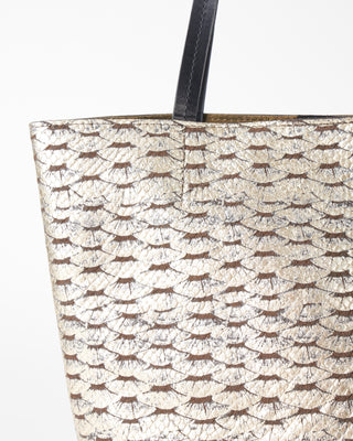 small essential tote - silver leaf