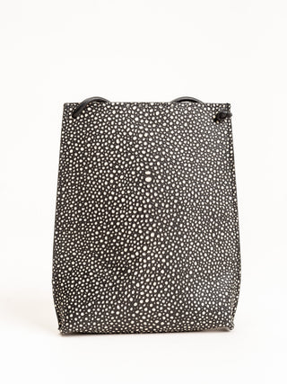 cell pouch - black shagreen