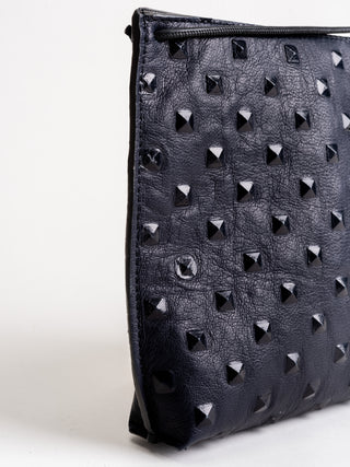 strappy pouch - navy stud